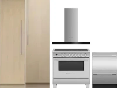 5 Piece Package Includes Refrigerator, Freezer, Range, Hood And Dishwasher